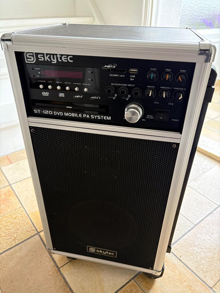 Geluidsbox Skytec DVD 250W Mobiel PA Systeem, Ophalen, Gebruikt, Minder dan 500 watt, P.A.