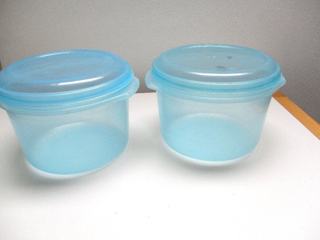 Voorraadbakken - vershoudbakken . Met deksel, Blauw, Kunststof, Nieuw, Ophalen of Verzenden