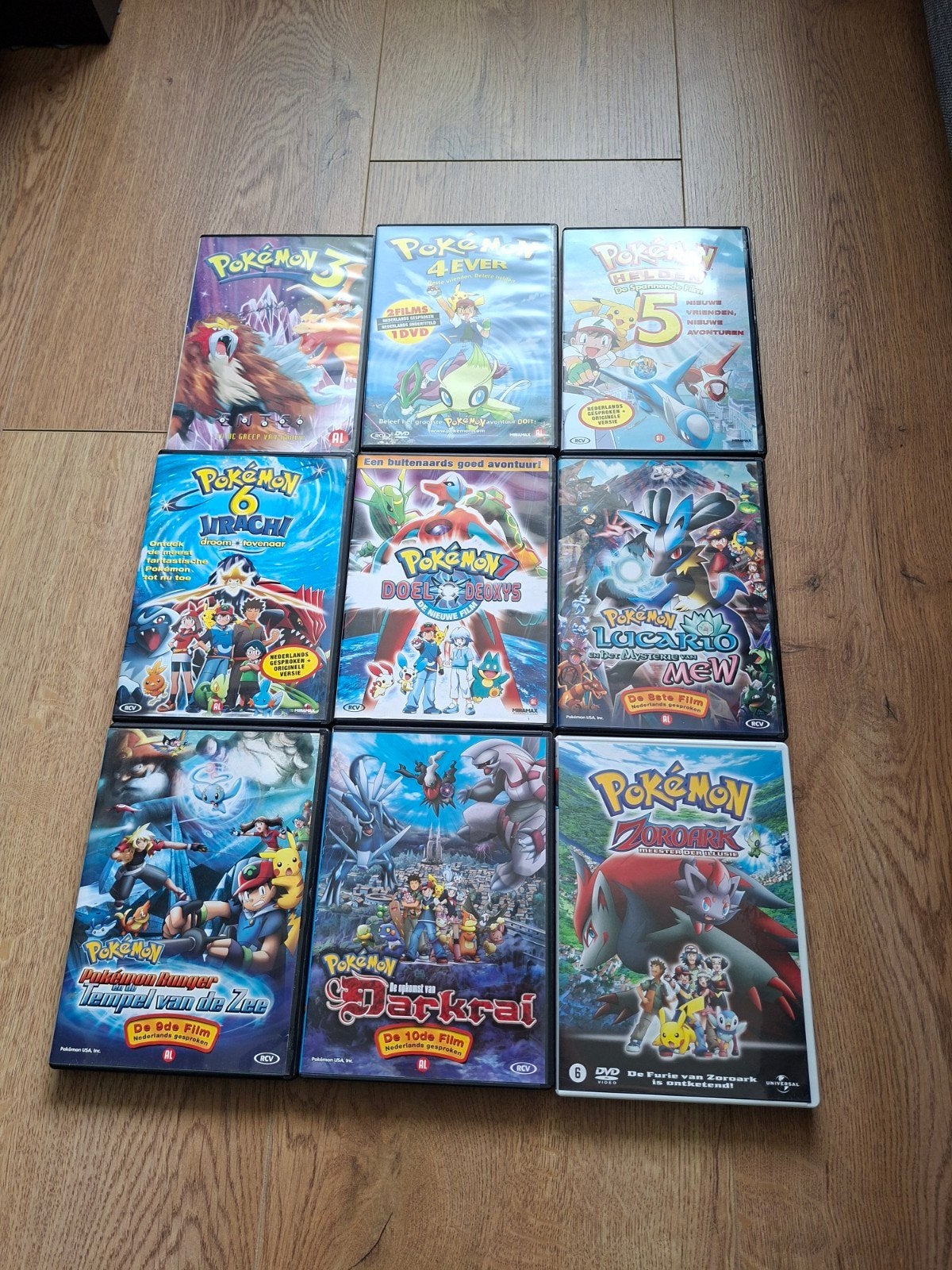 Pokémon DVD collectie - 9 films, Avontuur, Gebruikt, Alle leeftijden, Boxset