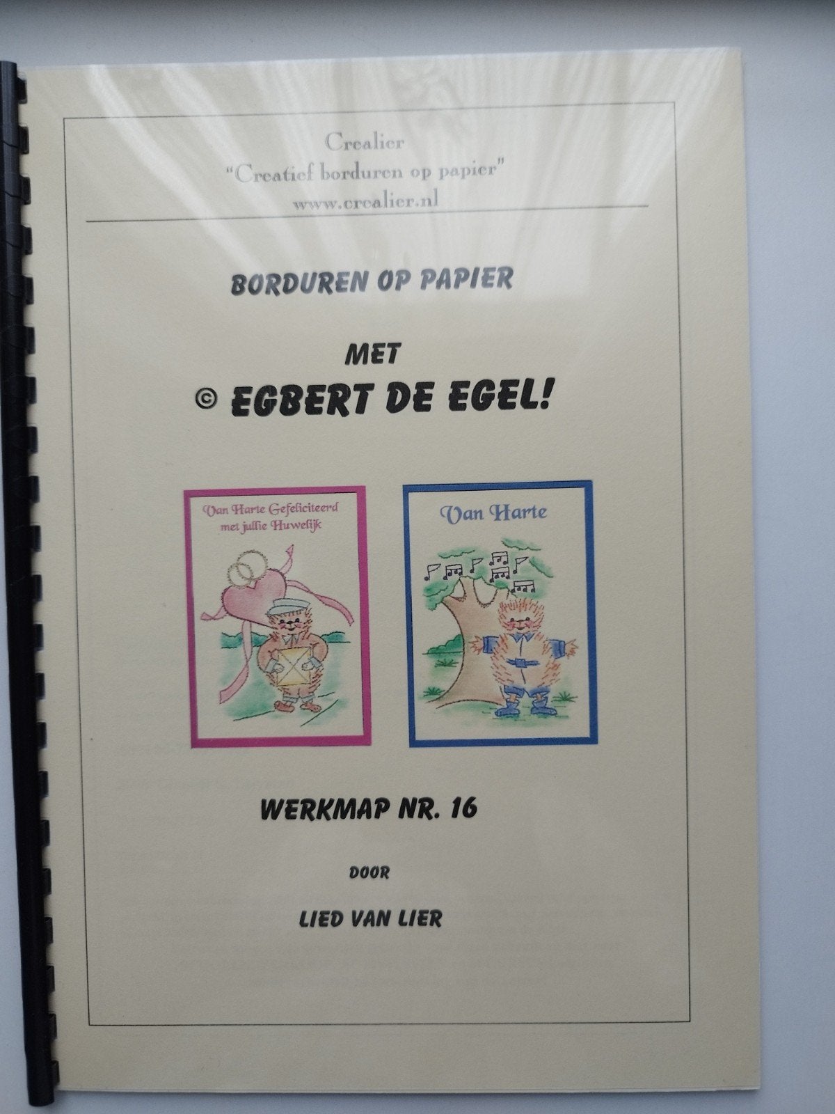 Crealier, Borduren op papier,  Egbert de egel, Lied van Lier, Ophalen of Verzenden, Nieuw, Handborduren, Patroon