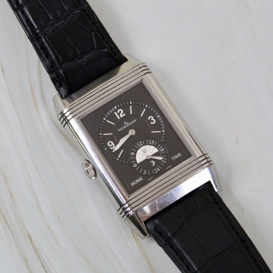 Jaeger LeCoultre Grande Reverso - 274.8.85 - Duoface, Overige merken, Staal, JLC, Polshorloge