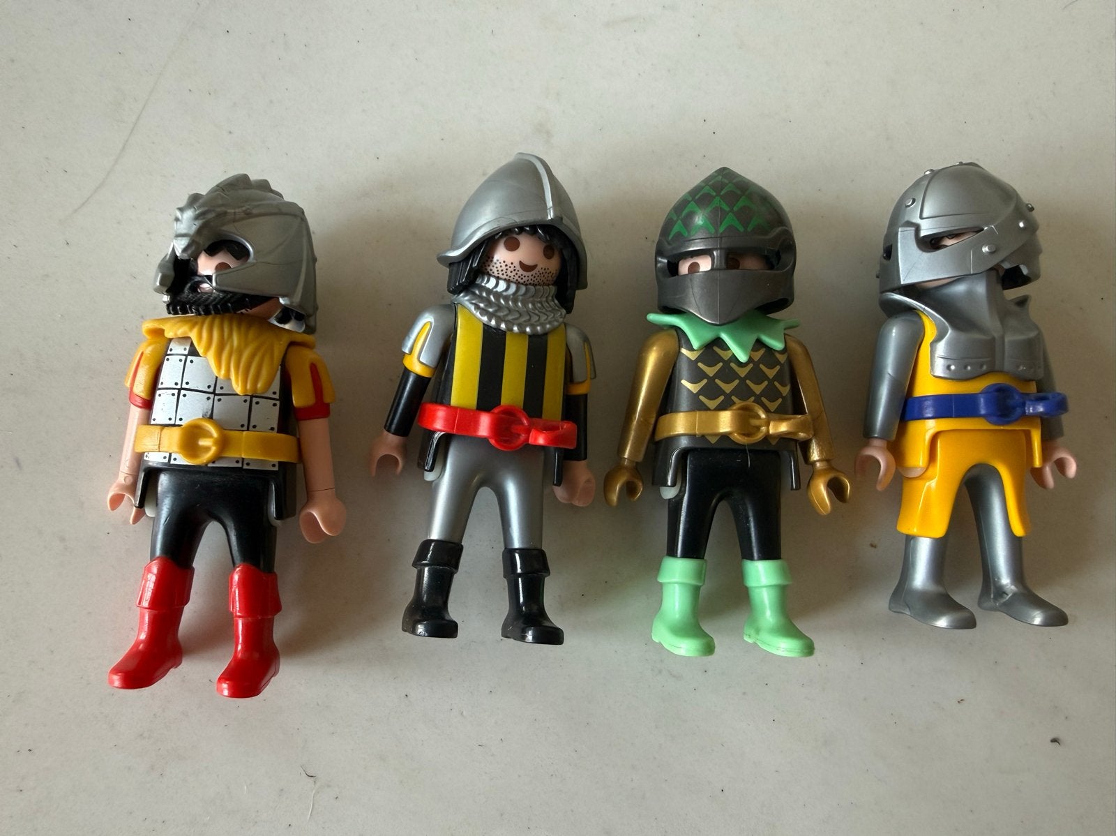 Playmobil ridders - 4 stuks, Gebruikt, Complete set, Ophalen of Verzenden, Knights