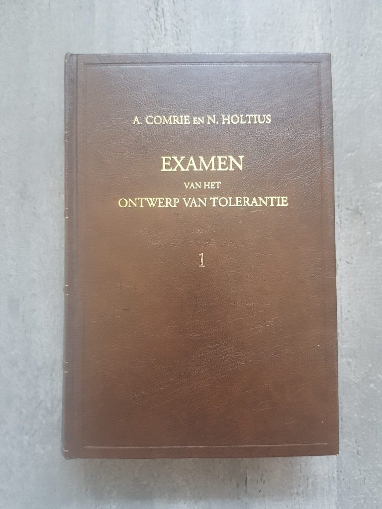 Examen van het ontwerp van tolerantie Deel 1 & 2 - Comrie, Ophalen of Verzenden, Zo goed als nieuw