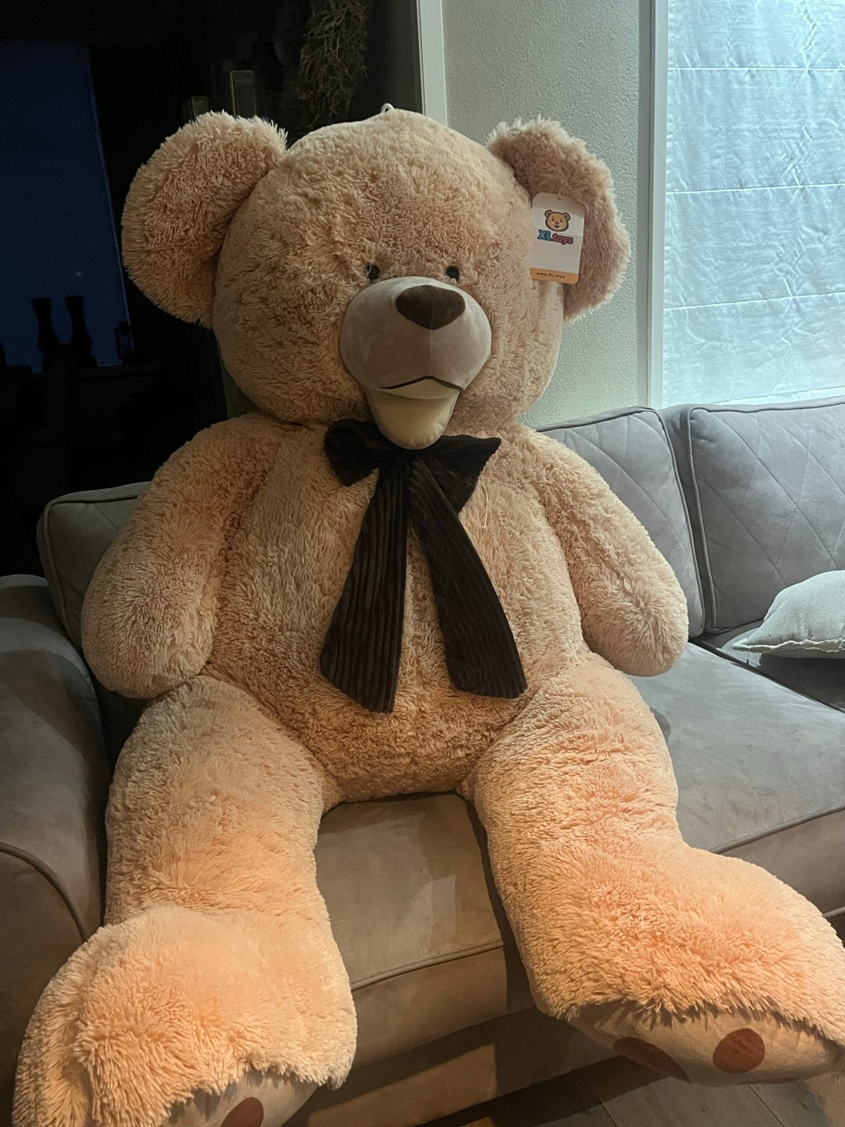 XXL Teddybeer 155cm - Nieuw met kaartje, Ophalen, Beer, Nieuw, Met label