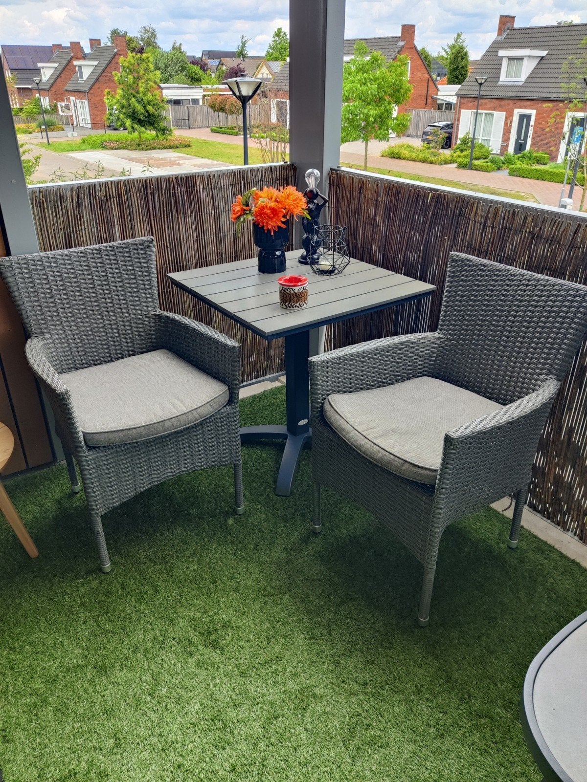 Balkonsetje, Tuin en Terras, Tuinsets en Loungesets, Ophalen, Zo goed als nieuw, 2 zitplaatsen
