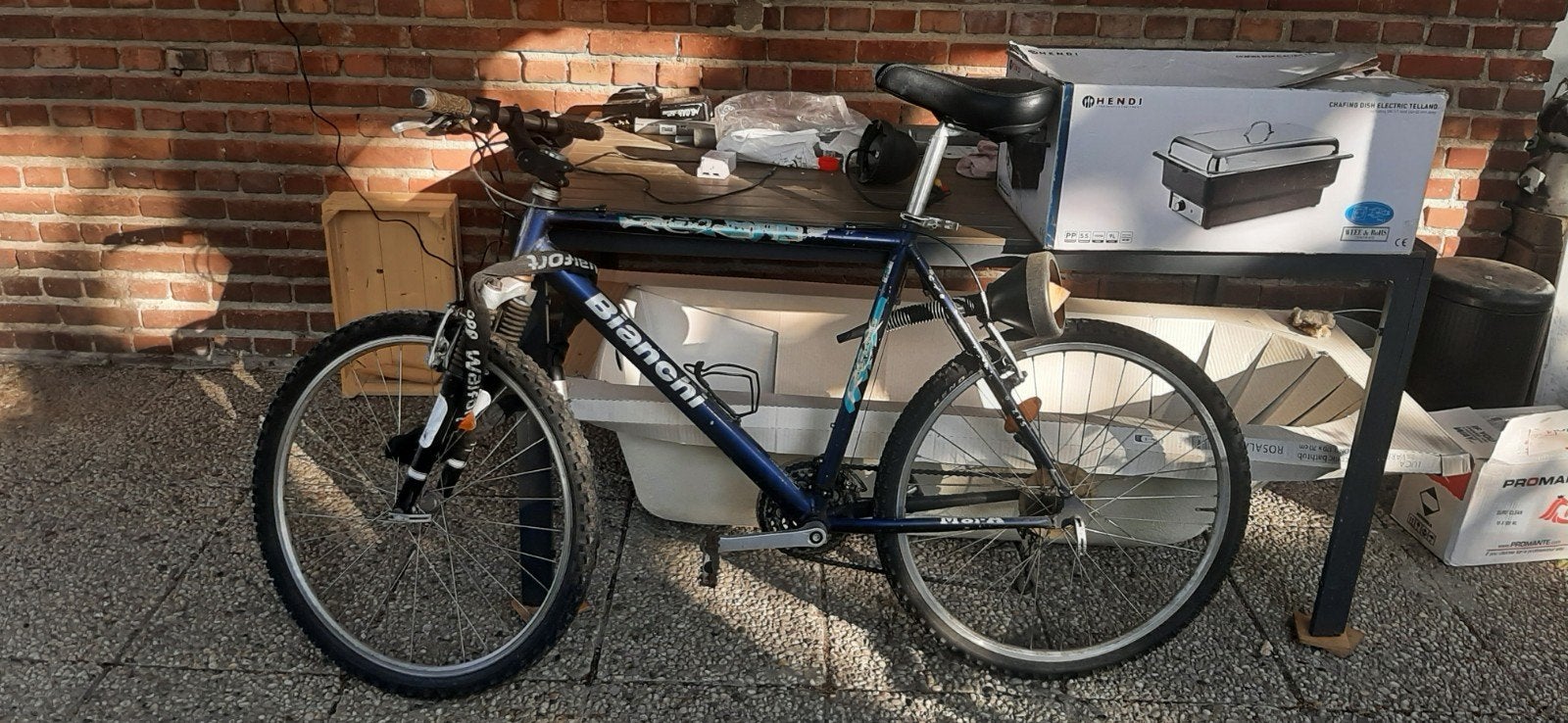 FIETS MTB BIANCHI ALUMINIUM FRAME 26", 55 cm of meer, Ophalen, Gebruikt, Meer dan 20 versnellingen