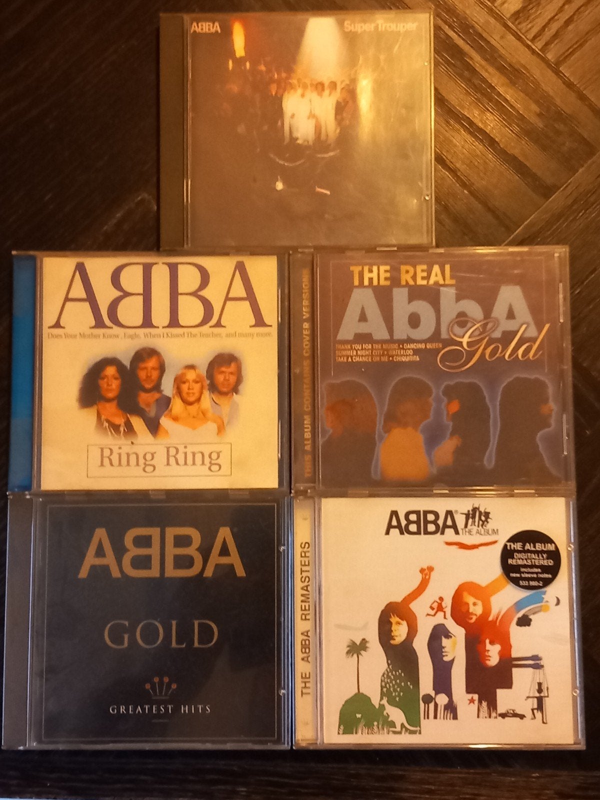 ABBA CD's Super Trouper, Ring Ring, Gold & The Album, Cd's en Dvd's, Inclusief doosje, Gebruikt, Pop, Ophalen of Verzenden