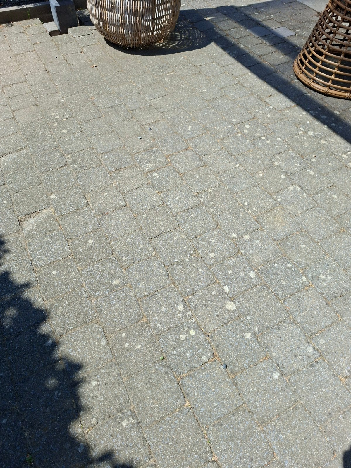 Getrommelde betonklinkers en Chinese hardsteen, Tuin en Terras, Tegels en Klinkers, Ophalen, Gebruikt, Klinkers, 10 m² of meer