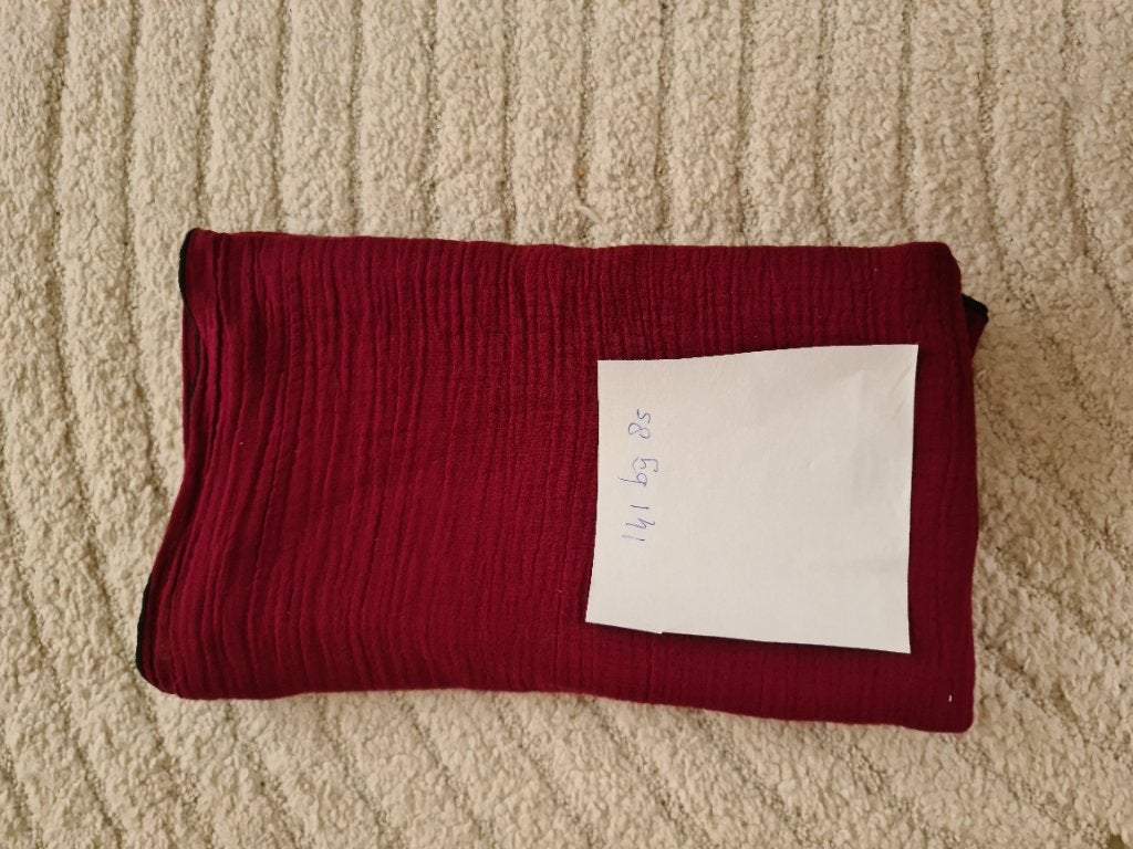 Hydrofiel doek rood bordeau 141 bij 85 cm, Ophalen of Verzenden, Nieuw
