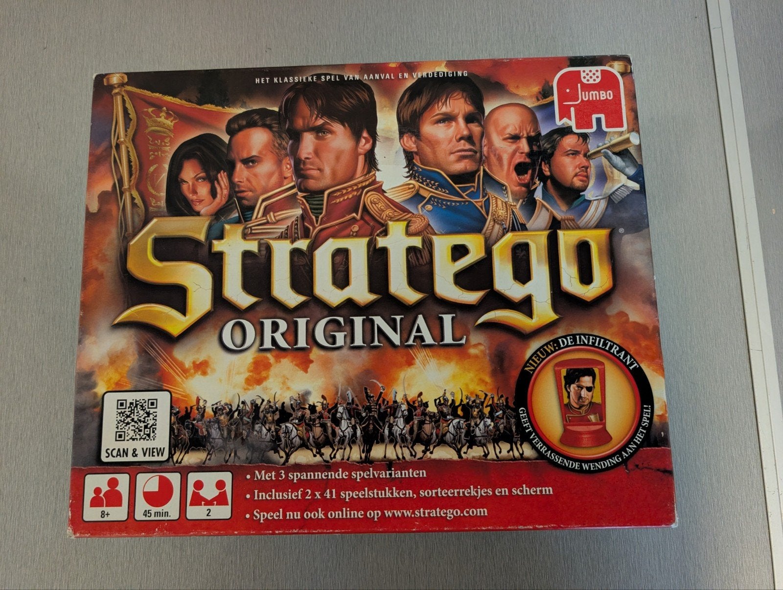 Stratego Original Bordspel - Compleet en in goede staat, Een of twee spelers, Ophalen of Verzenden, Gebruikt, Jumbo