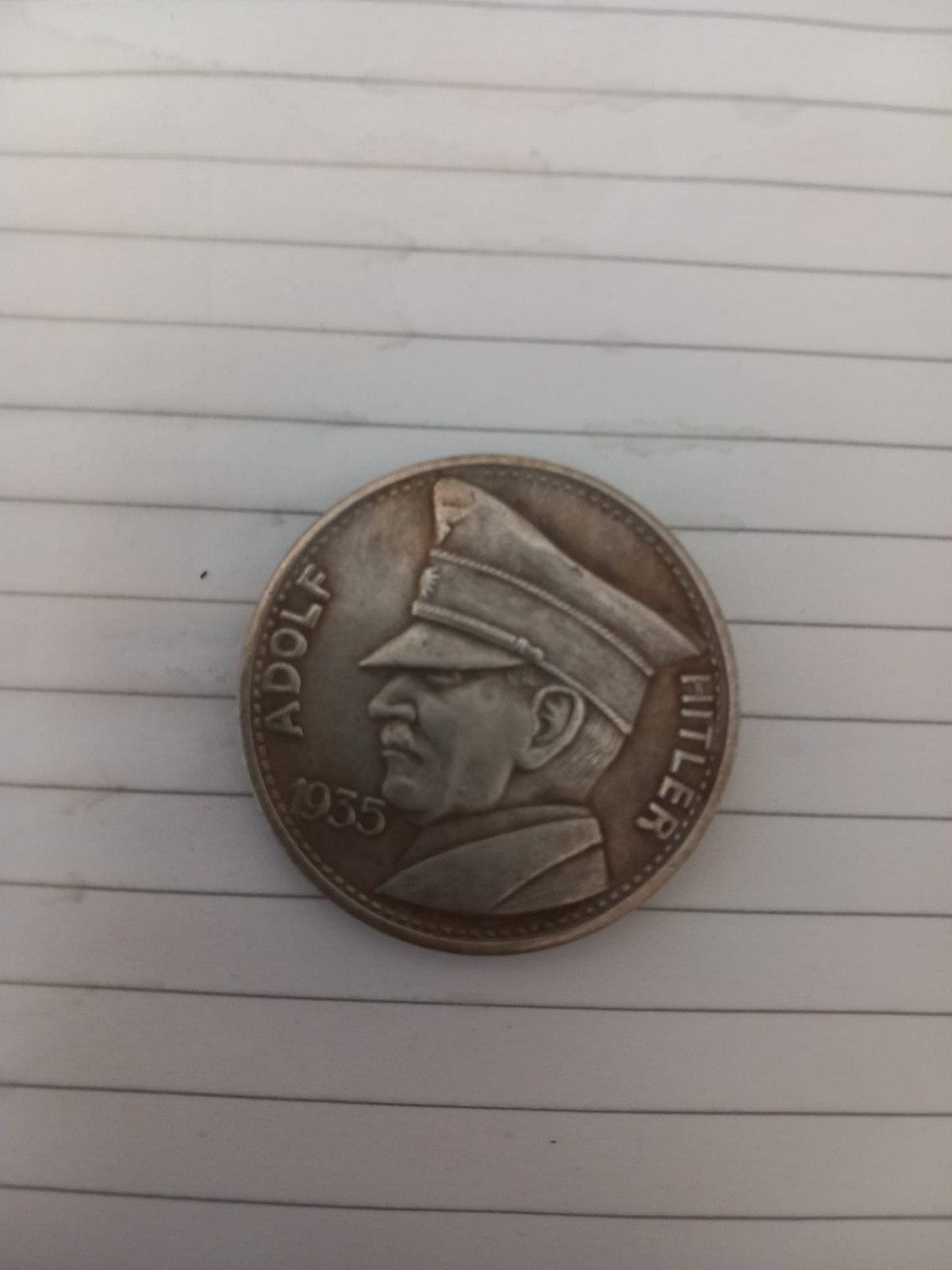 Zeldzame 5 Reichsmark munt uit 1935 met Adolf Hitler, Ophalen of Verzenden, Duitsland, Losse munt, Zilver