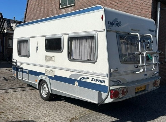 Fendt Saphir 470 TFB, Caravans en Kamperen, Caravans, Rondzit, Frans bed, Particulier, Schokbreker