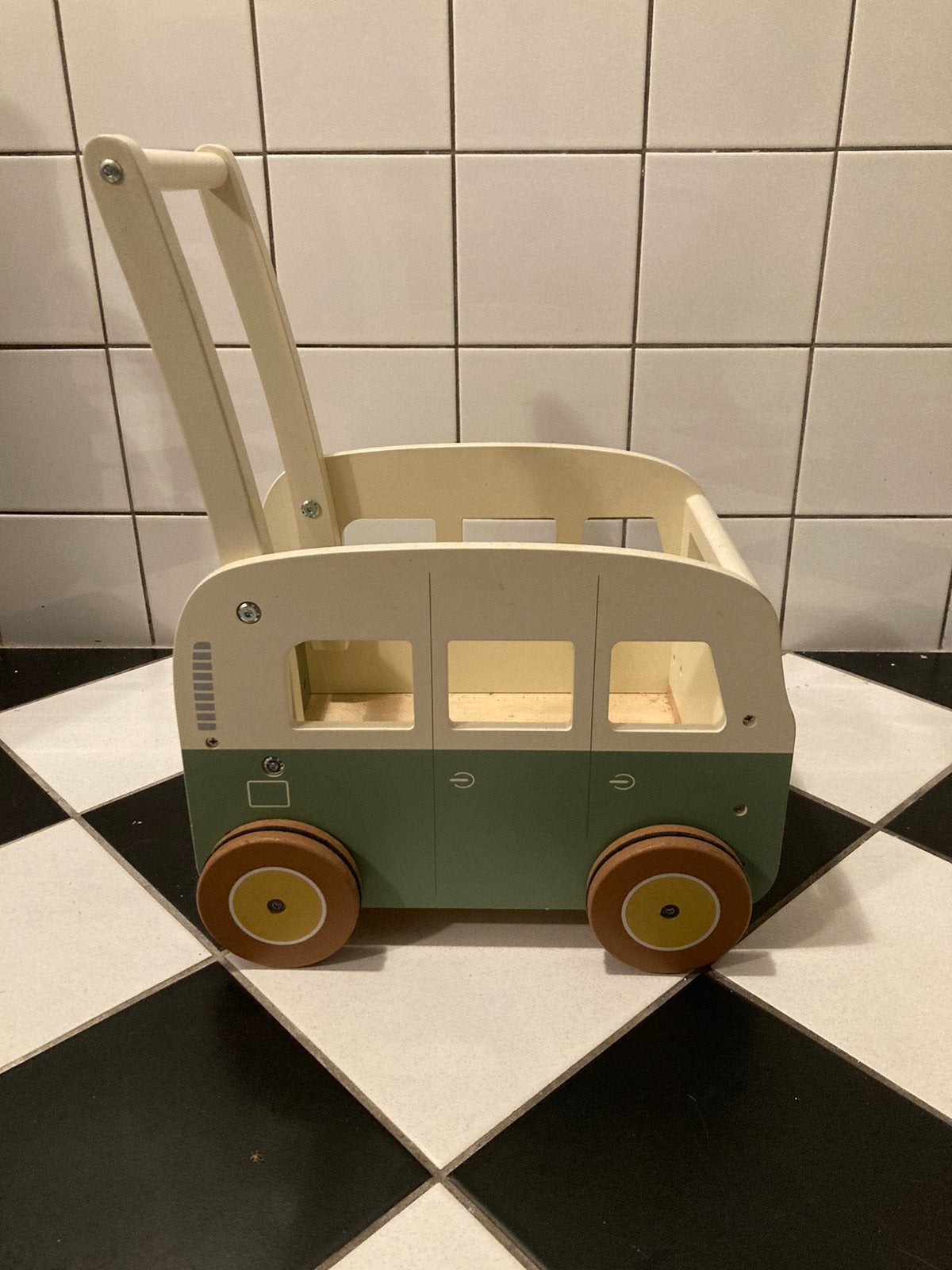 Loopwagen little dutch blokkenkar, Ophalen of Verzenden, Zo goed als nieuw, Duw- of Trekspeelgoed
