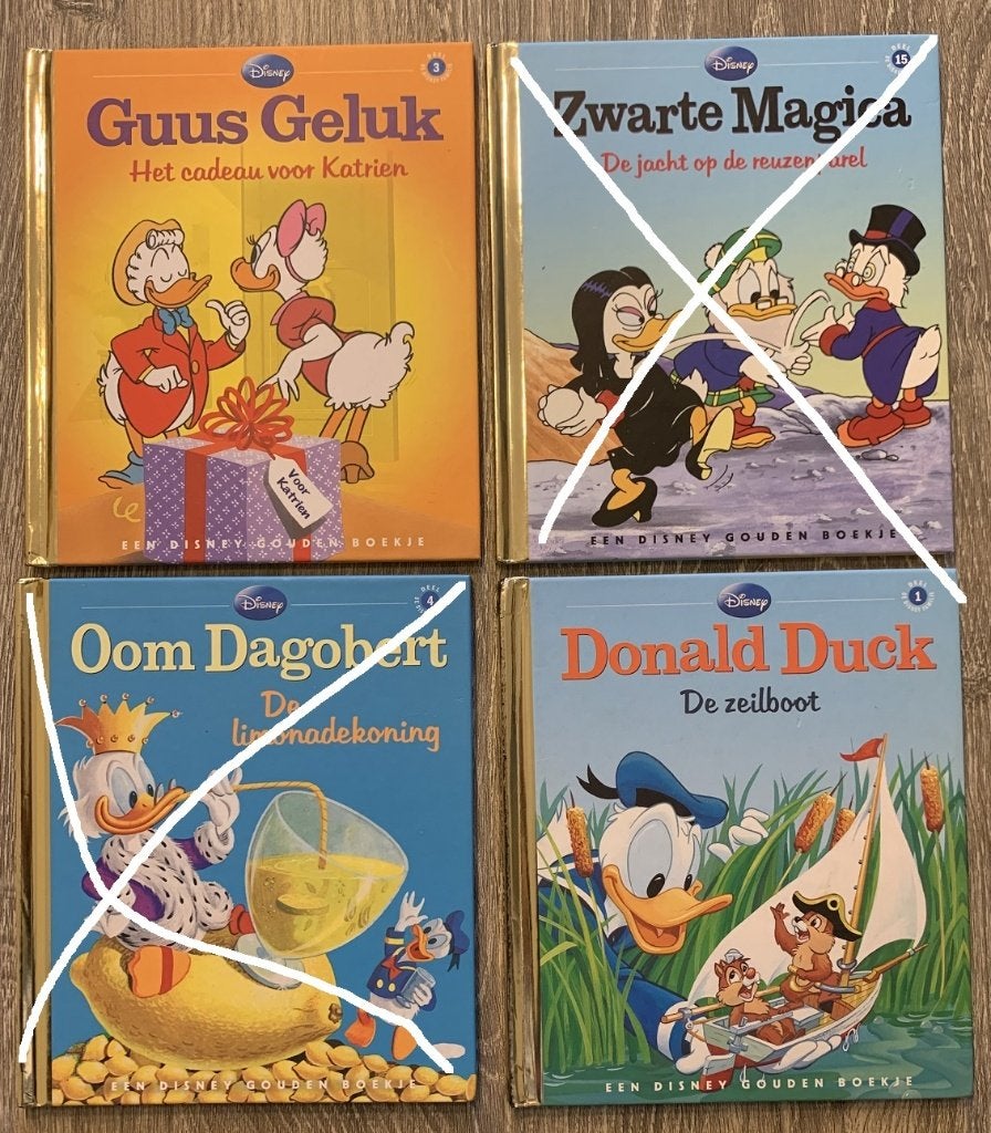 2 Disney gouden boekjes, Ophalen of Verzenden, Overige figuren, Zo goed als nieuw, Overige typen
