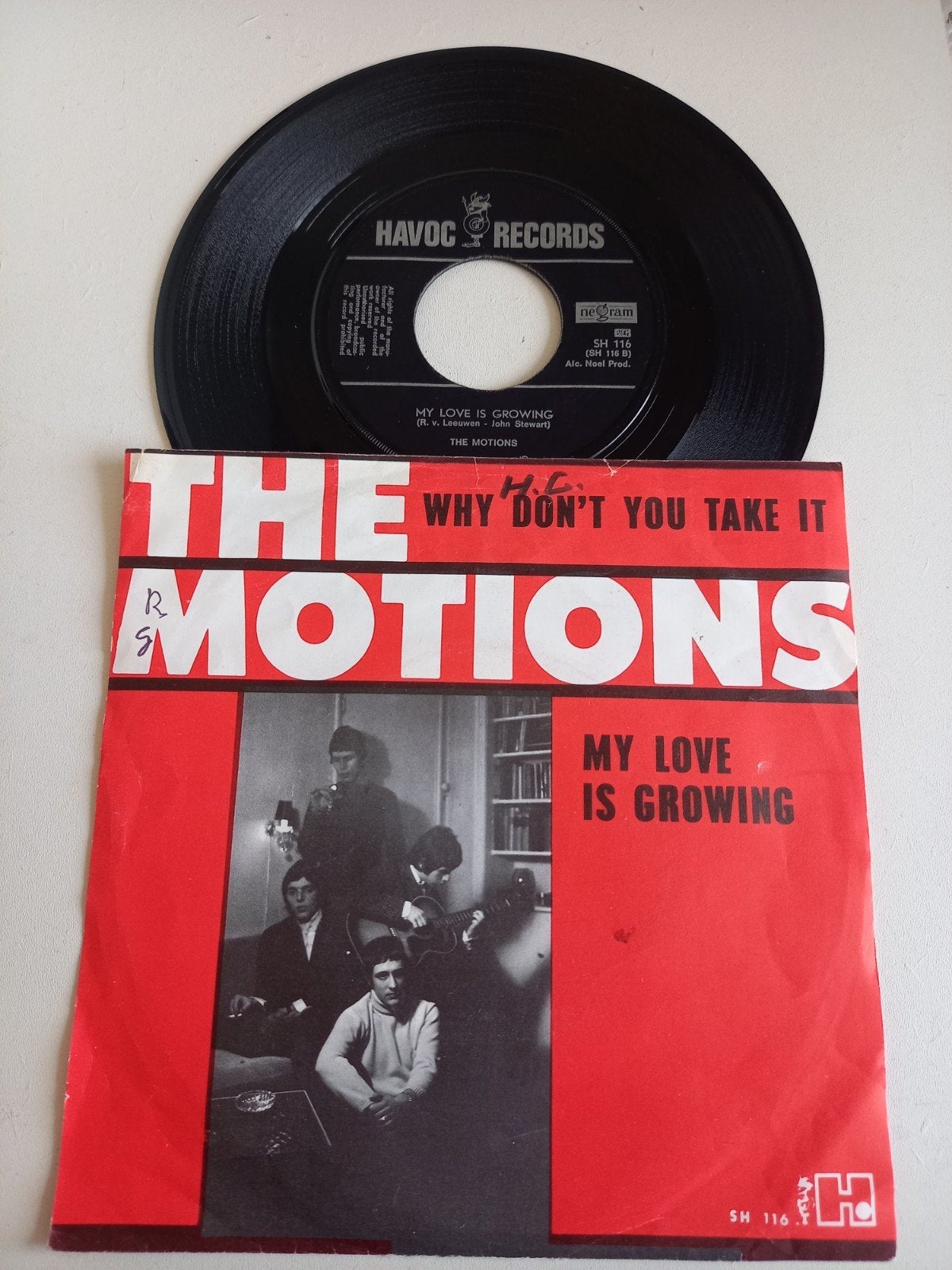 The Motions - (2 singles), Fotohoes, Ophalen of Verzenden, Gebruikt, Pop