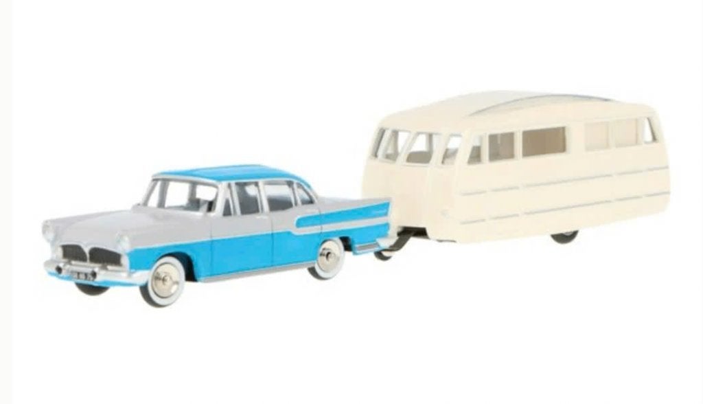 Simca Chambord blauw 1958 & caravan Henon 1/43 NOREV CL5712, Hobby en Vrije tijd, Modelauto's | 1:43, Verzenden, Nieuw, Auto, Norev