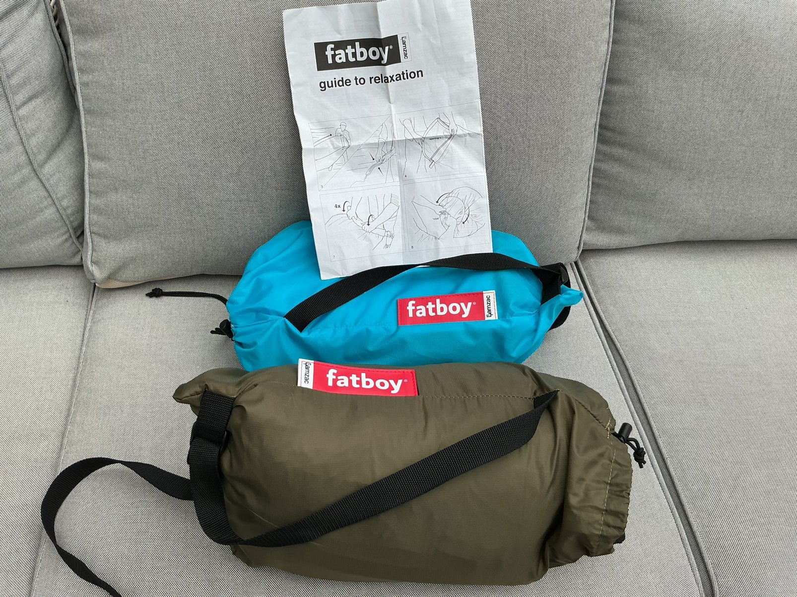 Fatboy lamzac zitzakken 2, Ophalen, Zo goed als nieuw