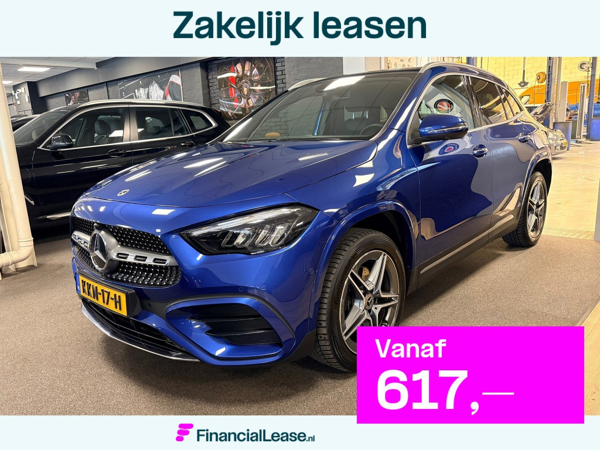 Mercedes-Benz GLA-klasse 250 e PHEV Star Edition AMG Line/na, 12 maanden, Blauw, 163 pk, Plug-in hybride
