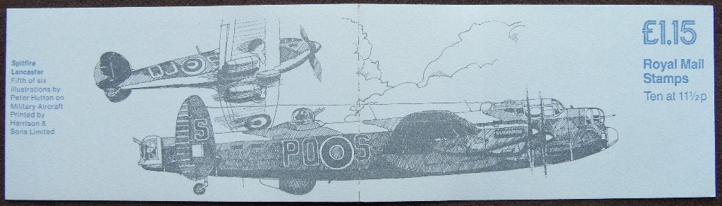 Postzegelboekje Engeland – Military Aircraft 5 - Spitfire, Ophalen of Verzenden, Postfris