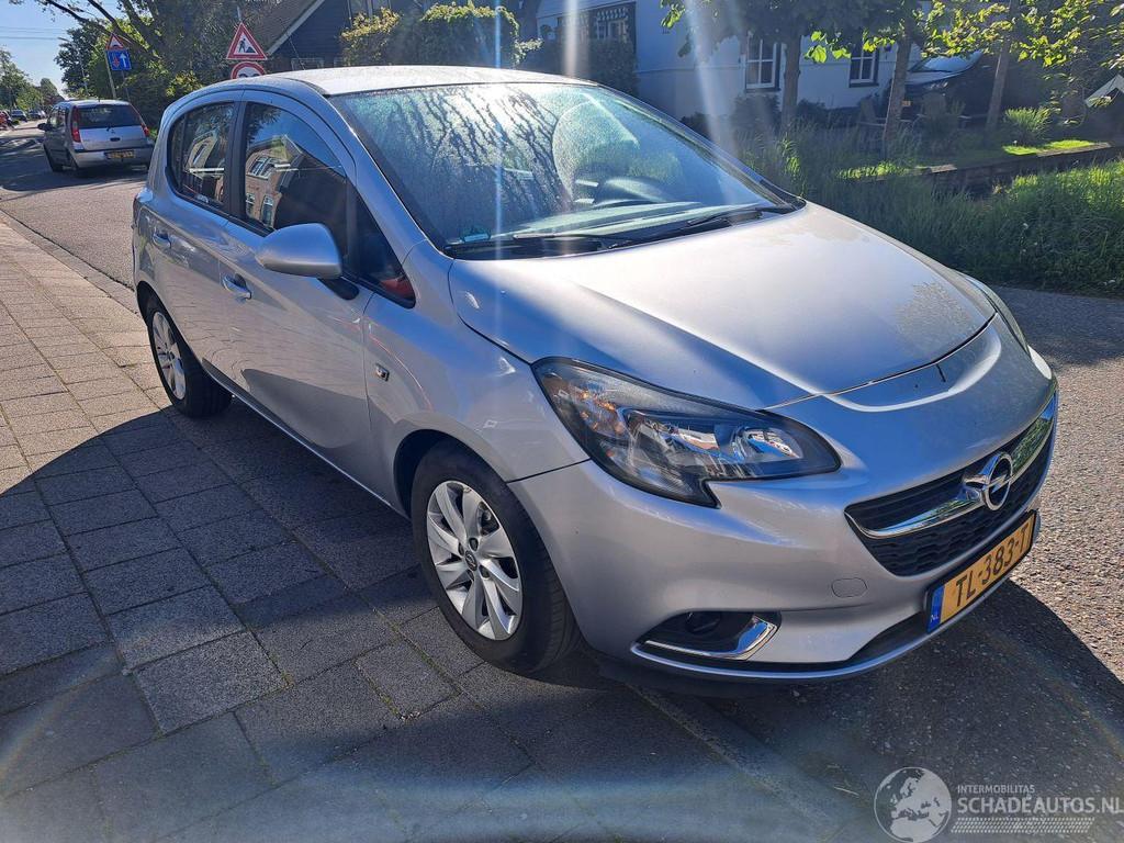 Opel CORSA-E 1.2 cosmo (bj 2016), Auto diversen, 1229 cc, Zilver of Grijs, Benzine, Hatchback