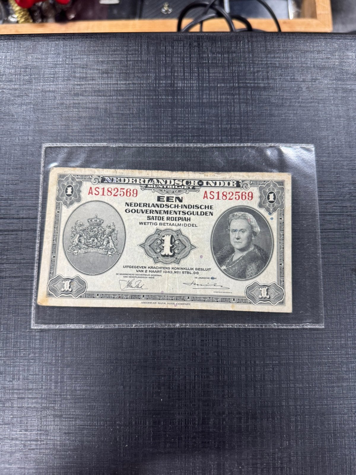 1 gulden muntbiljet 1943 Nederlands-Indie, Postzegels en Munten, Ophalen of Verzenden, 1 gulden