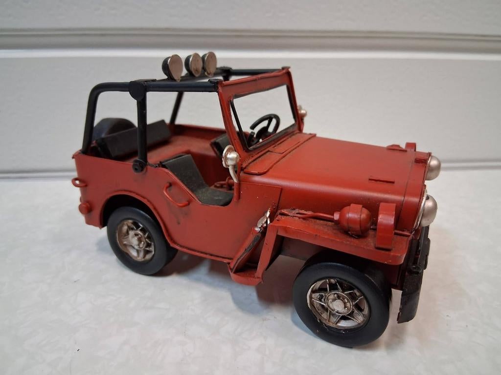 Metalen Jeep voor decoratie, Hobby en Vrije tijd, Modelauto's | Overige schalen, Nieuw, Auto, Ophalen of Verzenden