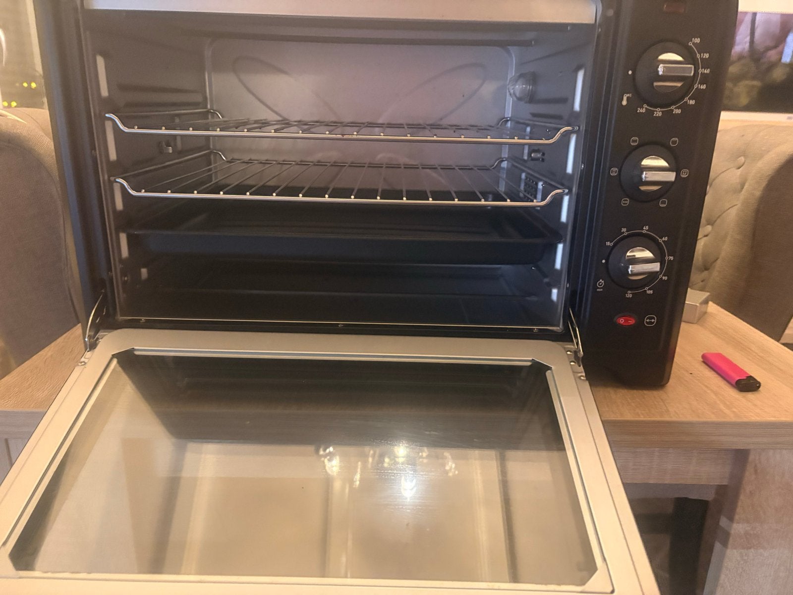 Tefal OF4958 Optimo Oven Zwart - Zo goed als nieuw, Witgoed en Apparatuur, Ophalen, Oven, Tefal, Zo goed als nieuw