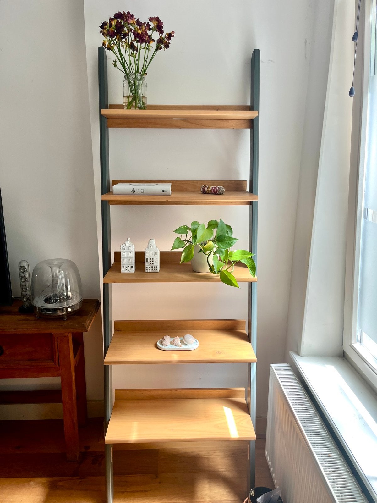 Ladderrek / open kast / boekenkast van MADE, Ophalen, 50 tot 100 cm, Zo goed als nieuw, 150 tot 200 cm