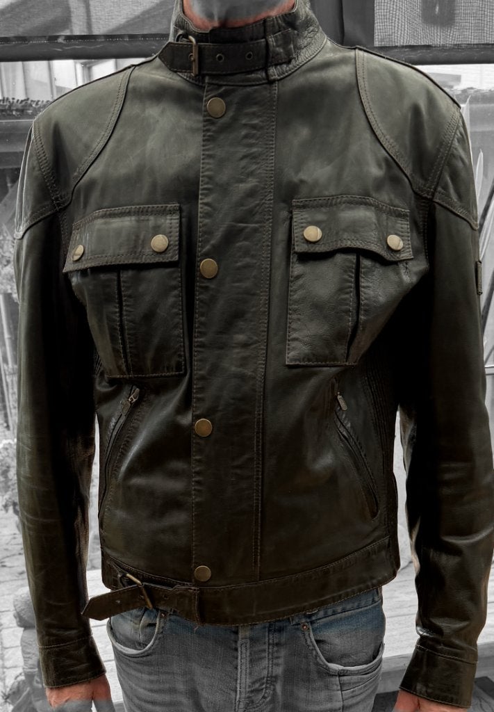 Originele Belstaff leren jas Casual mt L [ 50-52] Uniek, Belstaff, Heren, Jas | leer, Ophalen of Verzenden