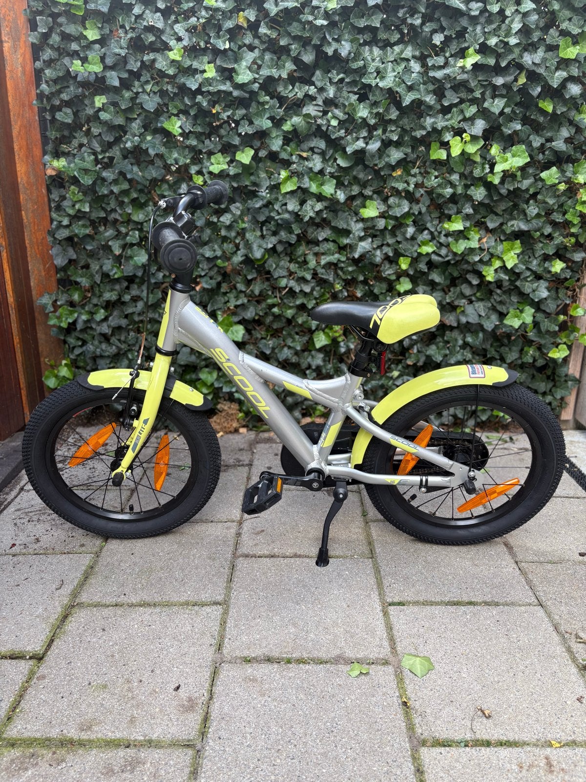 S'COOL XXlite 18 inch 1-speed, Silver/Lime, Ophalen, Zo goed als nieuw, Terugtraprem, 16 tot 20 inch