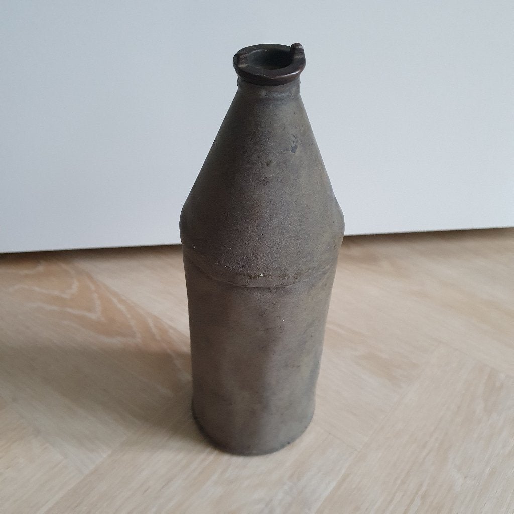 Oude Brocante Zinken Kan Petroleum, Antiek en Kunst, Curiosa en Brocante, Verzenden