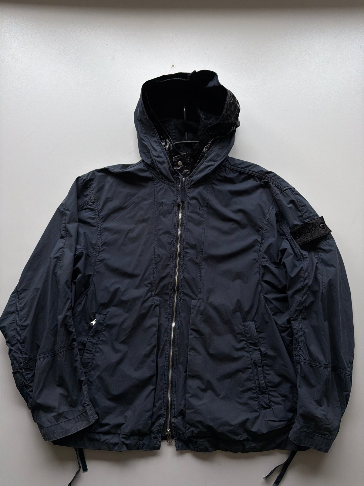 Stone Island HD Pelleovo Cotton-TC Jas - Maat L, Ophalen of Verzenden, Zo goed als nieuw, Maat 42/44 (L), Blauw