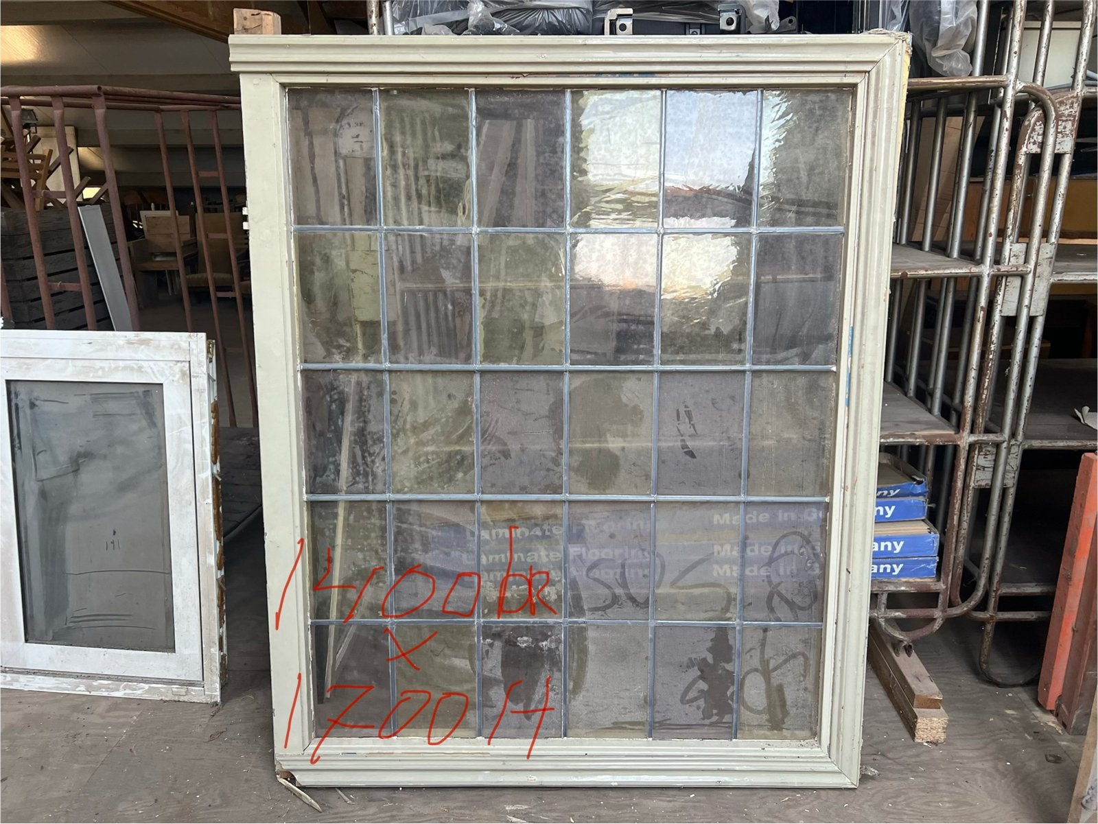 Glas in lood kozijn - Uniek en sfeervol, Doe-het-zelf en Verbouw, Ophalen, Gevelraam of Ruit, Gebruikt, Glas in lood