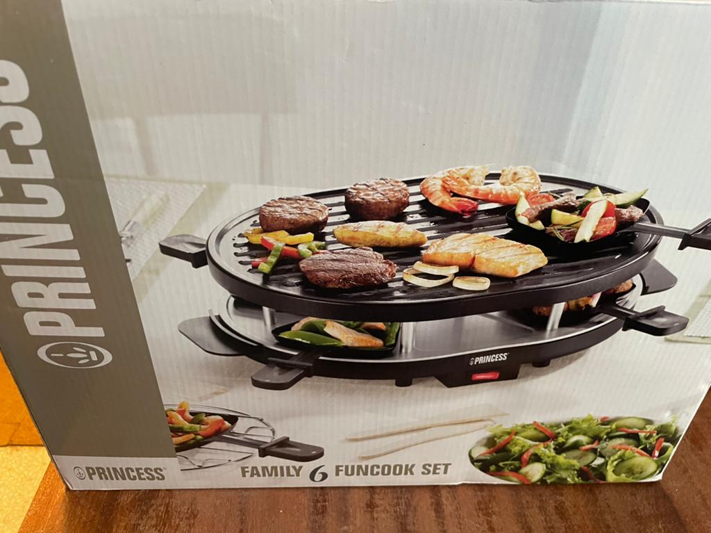 Princess gourmet en grillset, Witgoed en Apparatuur, Gourmetstellen, Ophalen of Verzenden, Zo goed als nieuw, 4 t/m 7 personen