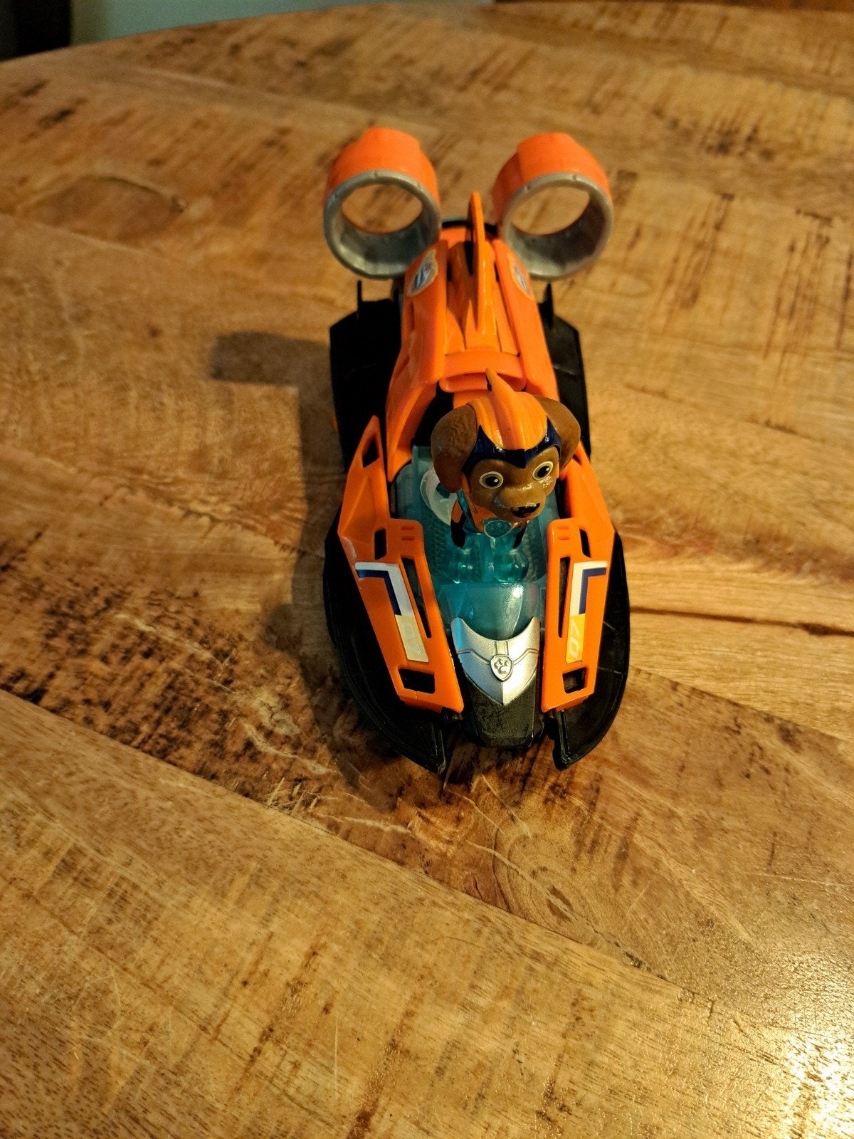 Paw Patrol Zuma Hovercraft met licht, geluid en figuur, Ophalen of Verzenden, Gebruikt