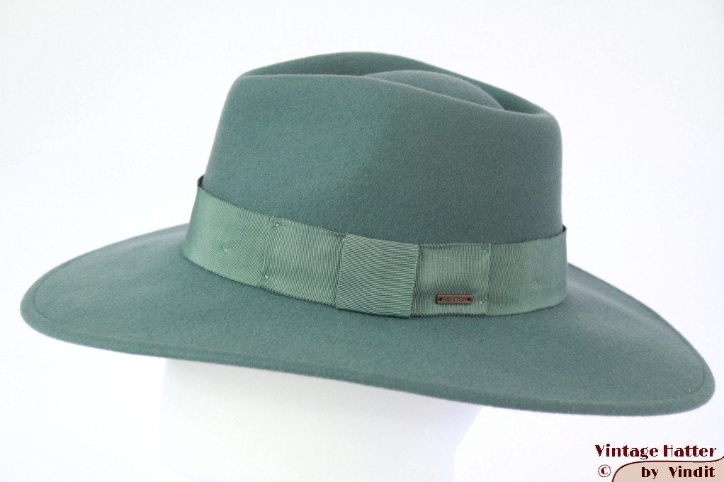 Wijde dames gleufhoed Brixton Joanna turkoise groen 56,5 new, Kleding | Dames, 56 of 57 cm (M, 7 of 7⅛ inch), Hoed, Nieuw, Ophalen of Verzenden