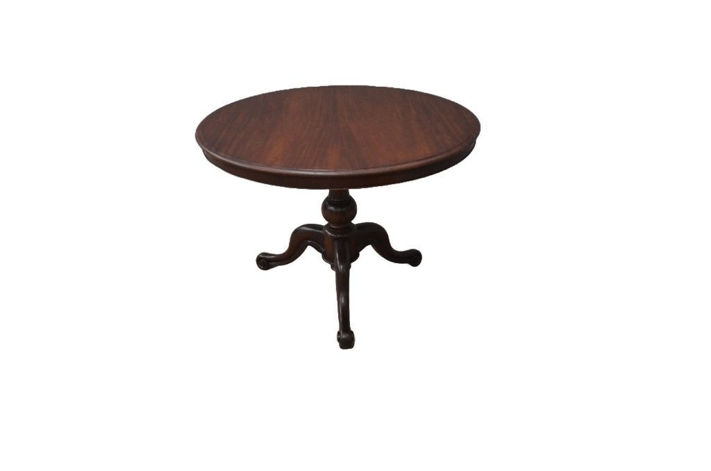 Antieke ronde tafel 108 cm, Ophalen of Verzenden