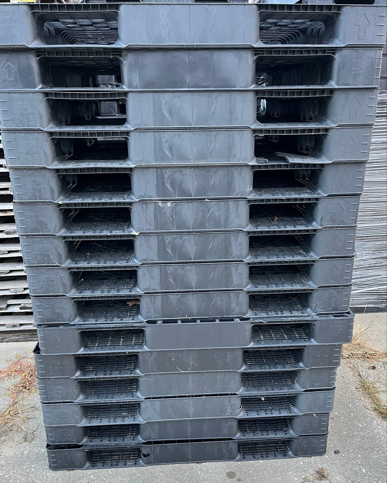 Kunststof Pallets 130x110, Doe-het-zelf en Verbouw, Transportwagens, 100 liter of meer, Ophalen, Gebruikt, Transportkar