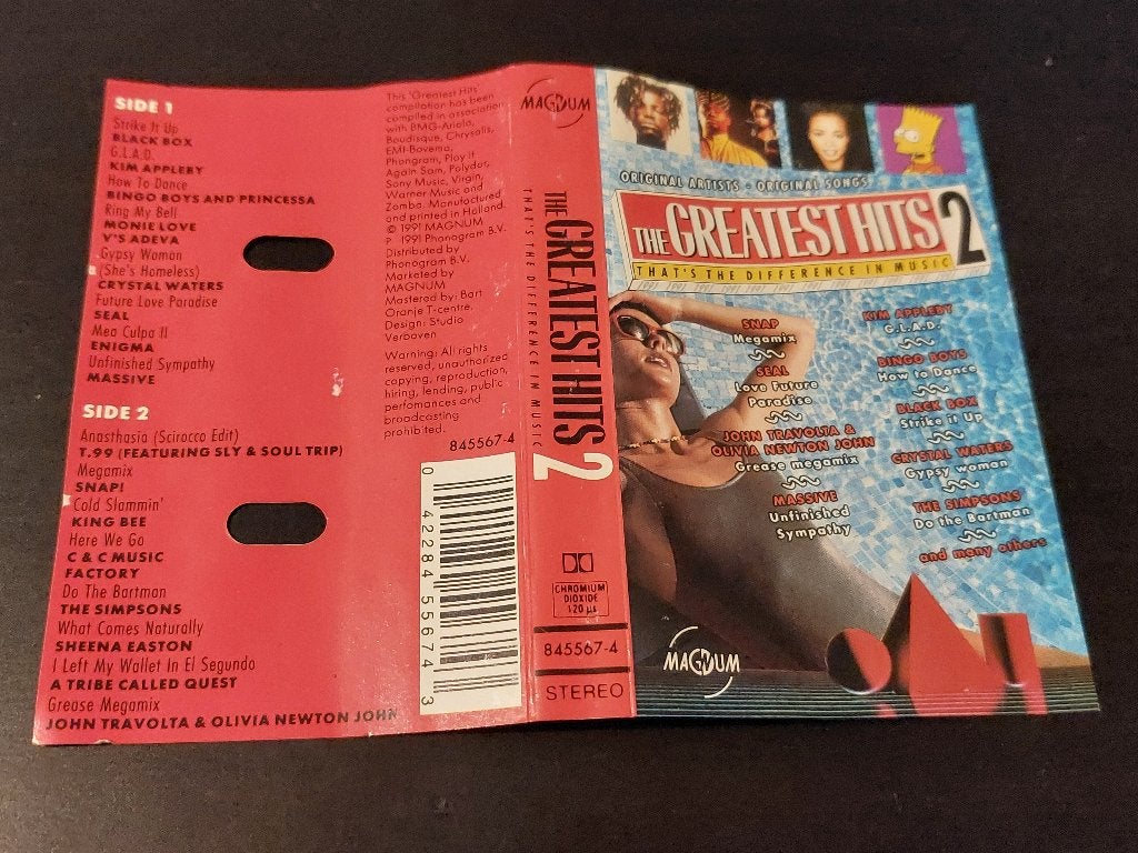 THE GREATEST HITS 2 - 1991-2 (MC), Ophalen of Verzenden, Zo goed als nieuw, Origineel, 1 bandje