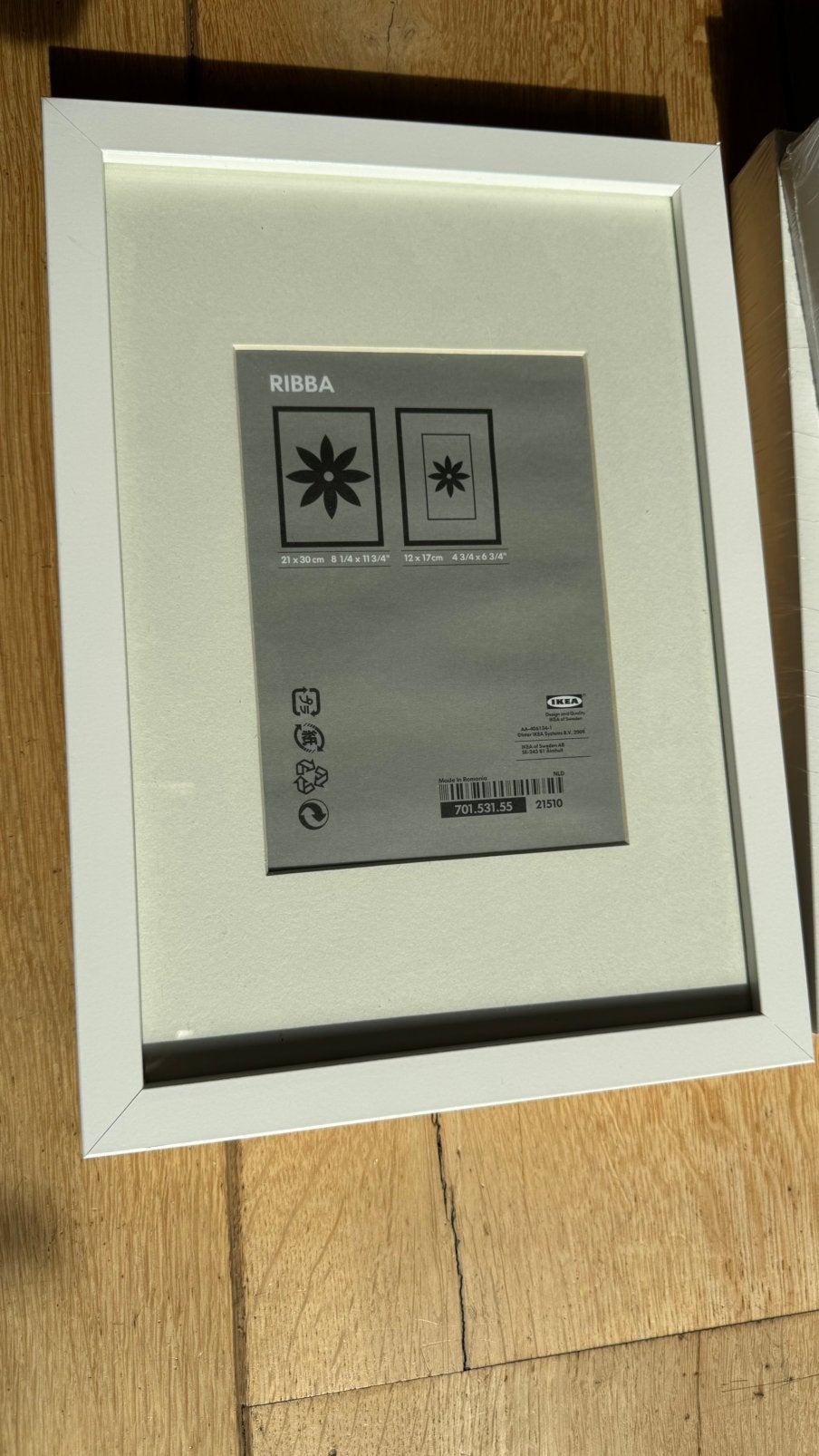 4x IKEA RIBBA fotolijst 21x30 cm wit – 3 nieuw in verpakking, Audio, Tv en Foto, Fotografie | Fotolijsten, Ophalen, Zo goed als nieuw