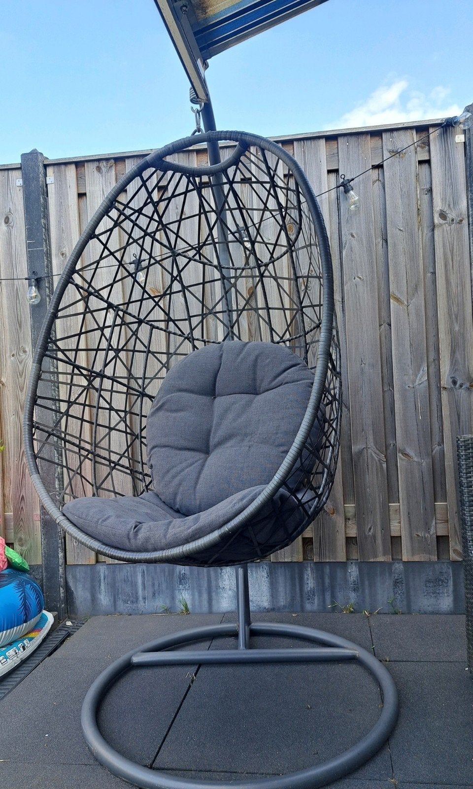 hangstoel eggchair tuinstoel tuinlounge, Huis en Inrichting, Fauteuils, Ophalen of Verzenden, Gebruikt