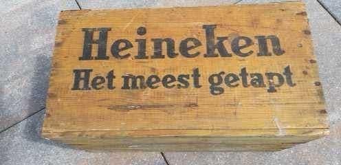 Houten Heineken krat, Ophalen, Gebruikt, Gebruiksvoorwerp