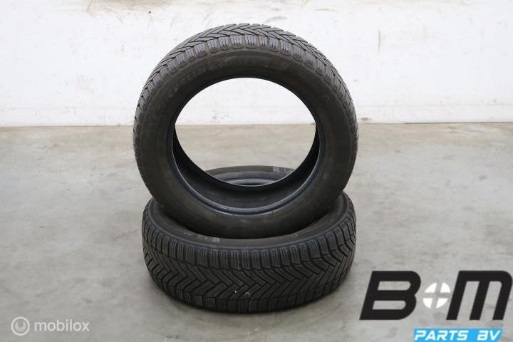 2 x 2055516 91H Michelin Alpin 6 met 5mm 205 55 16, Gebruikt, 16 inch