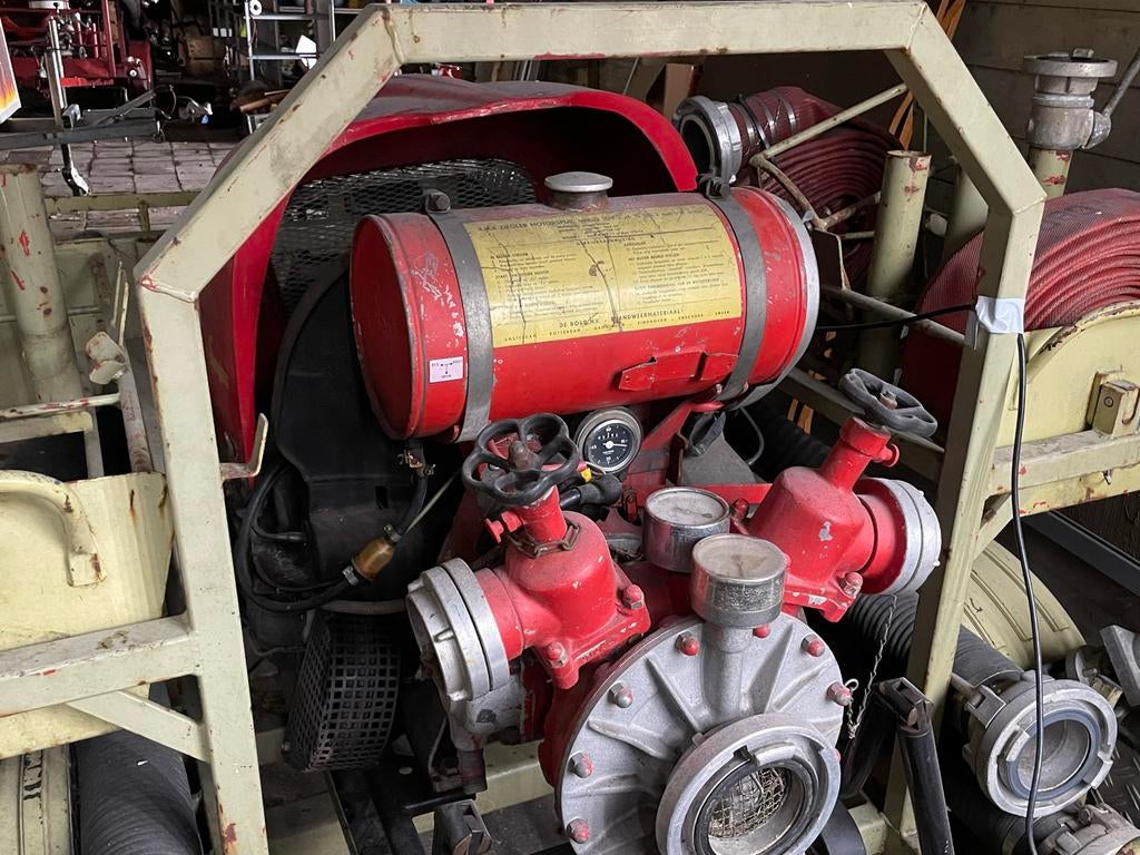 Originele Brandweerpomp met VW motor, Ophalen of Verzenden, Gebruikt