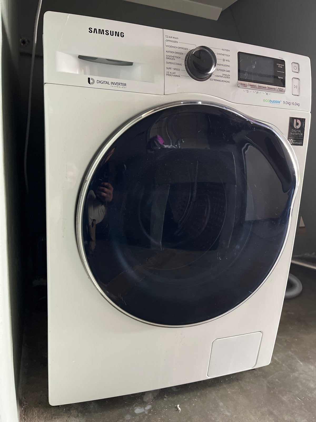 Samsung EcoBubble Wasmachine 9kg - Zo goed als nieuw, Ophalen, 1200 tot 1600 toeren, Gebruikt, 8 tot 10 kg