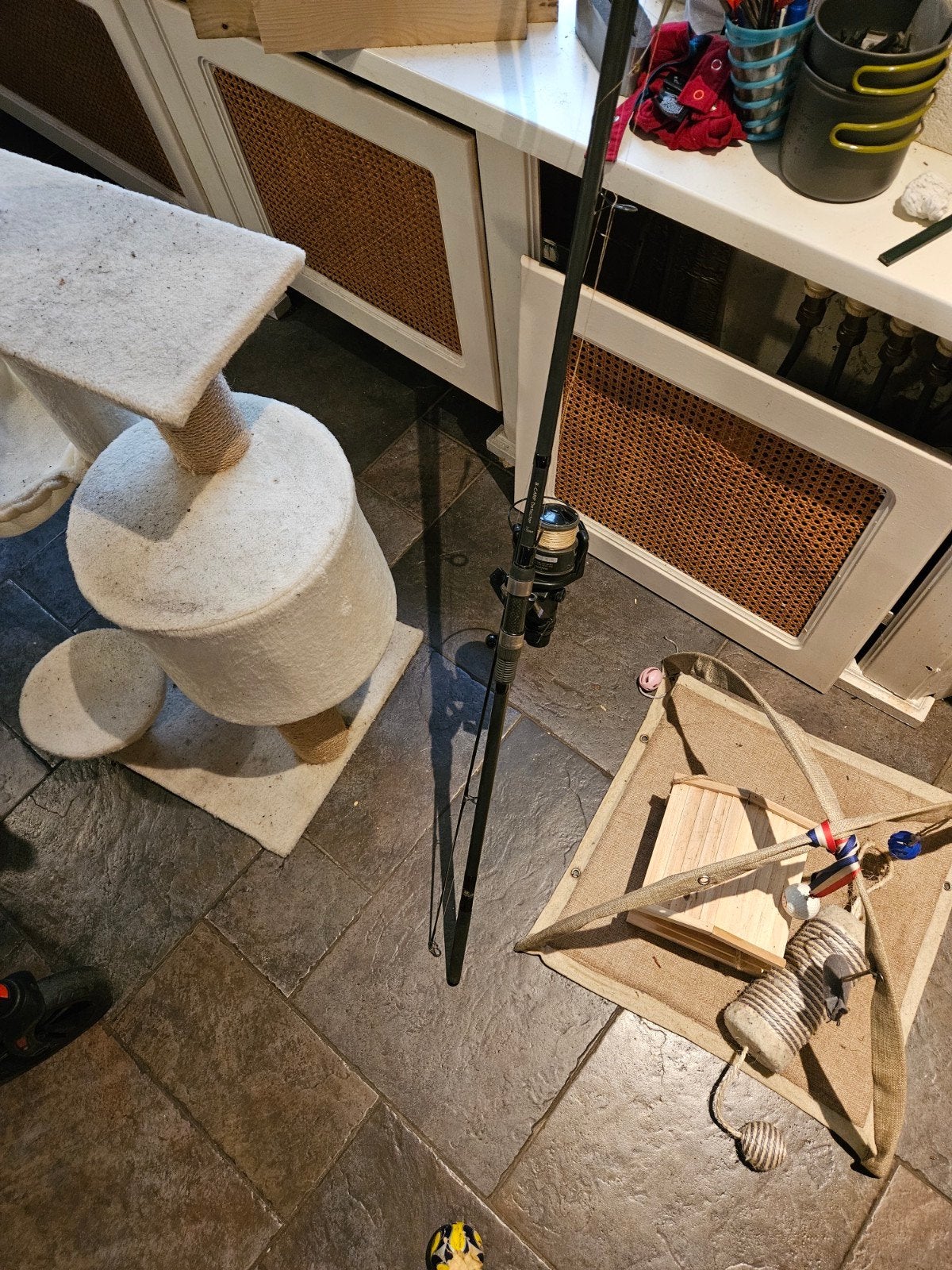 Hengel met molen - Ideaal voor de beginnende visser, Ophalen, Molen