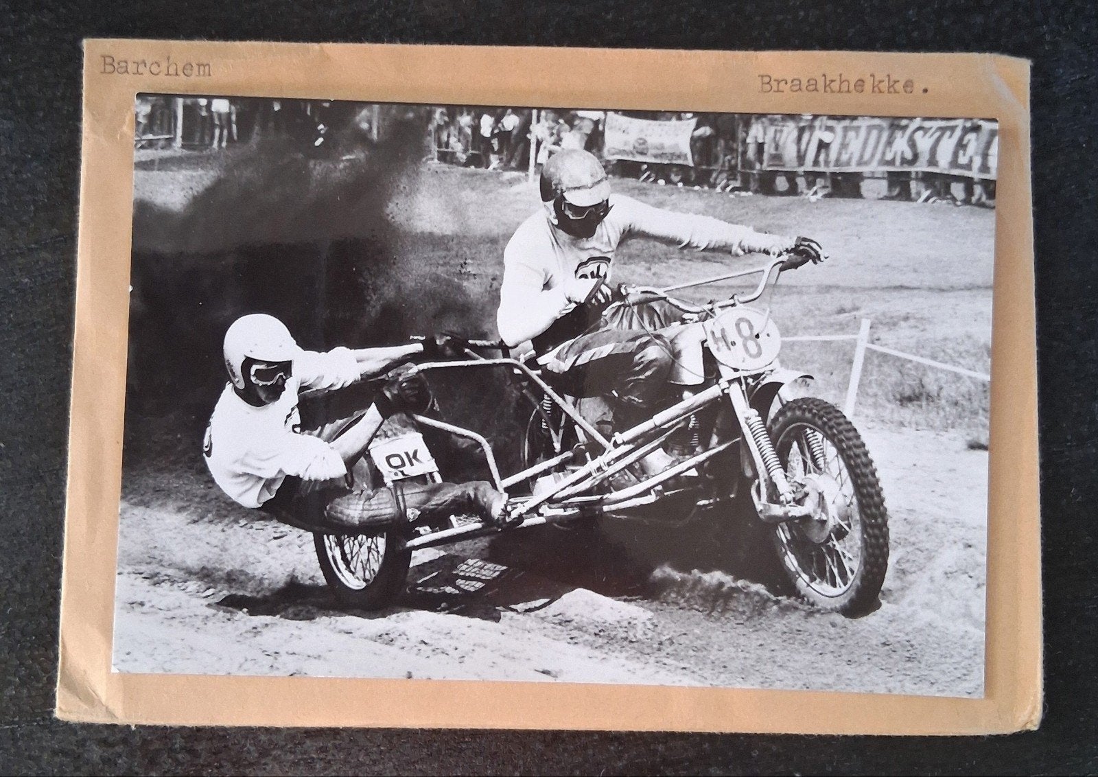 Barchem, 1 x glasplaat JosPe, coureur onbekend, Ophalen of Verzenden, 1960 tot 1980, Ongelopen, Gelderland