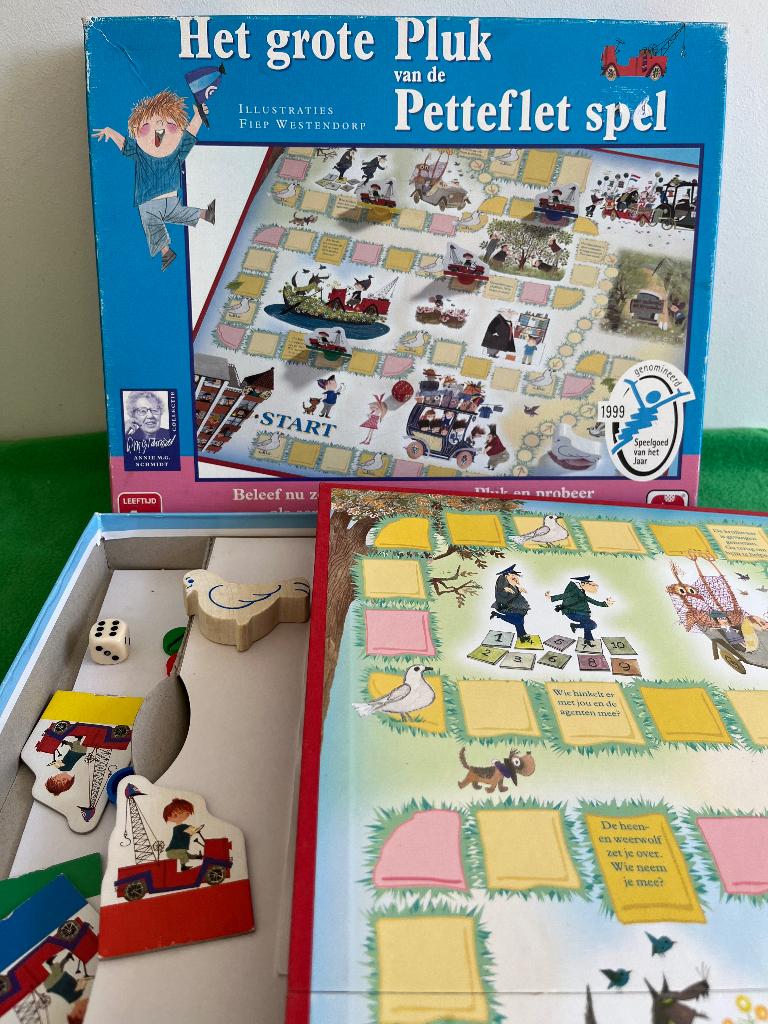 Grote Pluk van de Petteflet bordspel, Een of twee spelers, Ophalen of Verzenden, Zo goed als nieuw