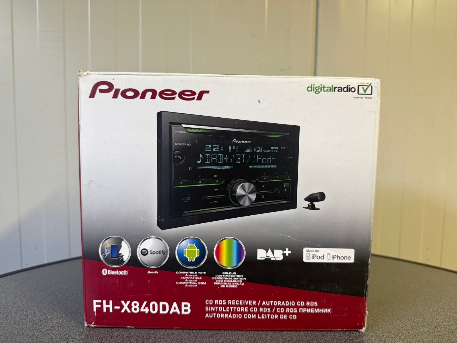 Pioneer FH-X840DAB Autoradio Dubbel din CD Tuner-USB-DAB+ -, Auto diversen, Autoradio's, Ophalen of Verzenden, Nieuw