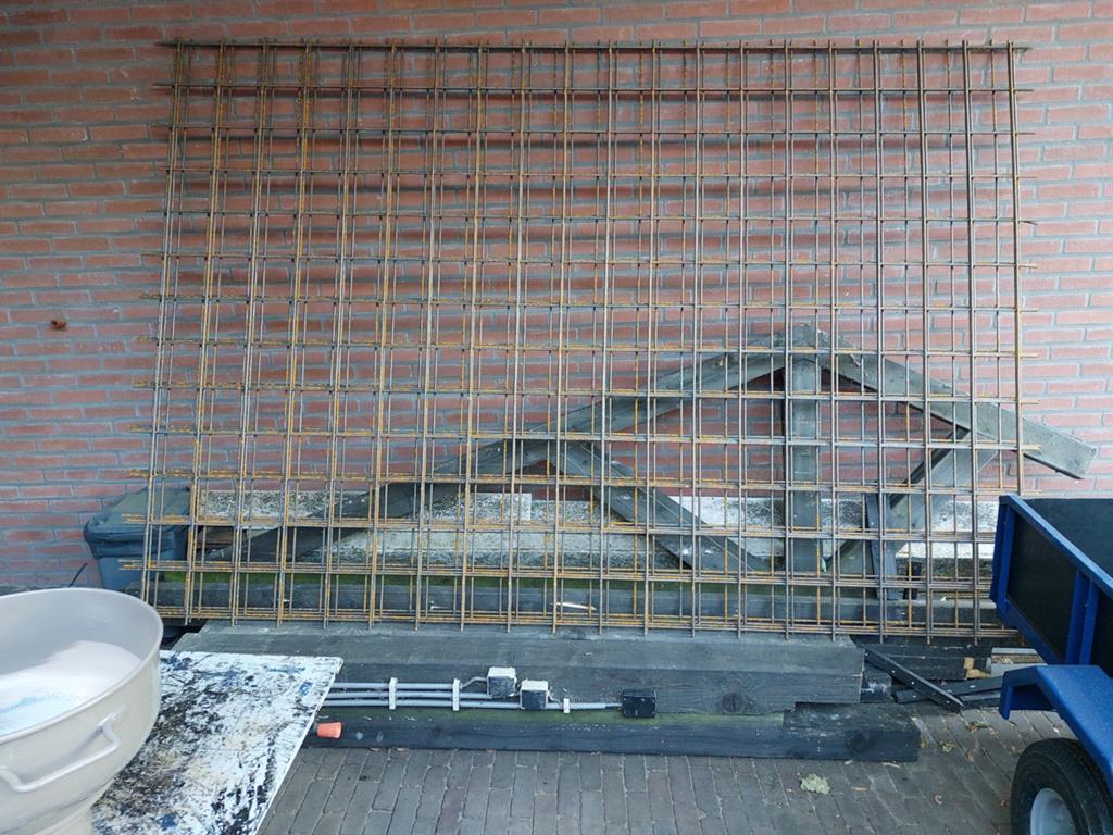2x betonijzer 15x15 cm dikte 8mm 2x3 meter prijs T.e.a.b, Ophalen